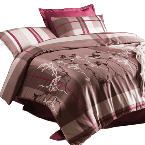 Obliečky z bavlneného saténu BORDEAUX 200x220 / 4*50x70